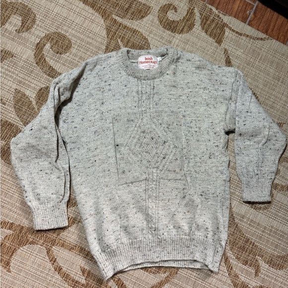 IRISH HOMECRAFT 100% Wool Sweater, Youth size large, women's Small - Picture 4 of 13